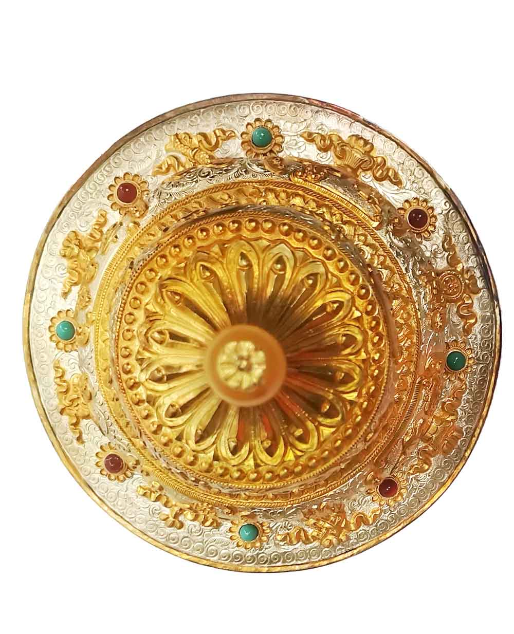 班禪額爾德尼定制鎏金法器| 黃金錾刻祥瑞浮雕 藏傳佛教藝術典藏