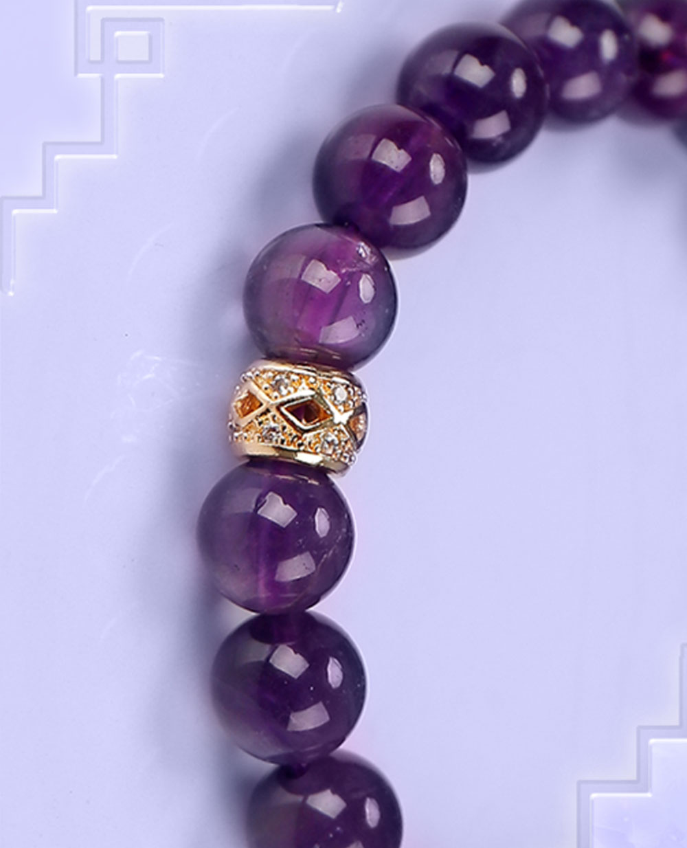 愛情水晶帝王紫守護石手串
